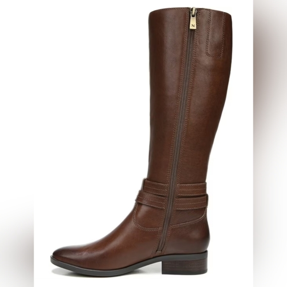 EUC Naturalizer Brown Reid Wide Calf Knee High Boot - Size 8.5 Wide - Picture 3 of 14
